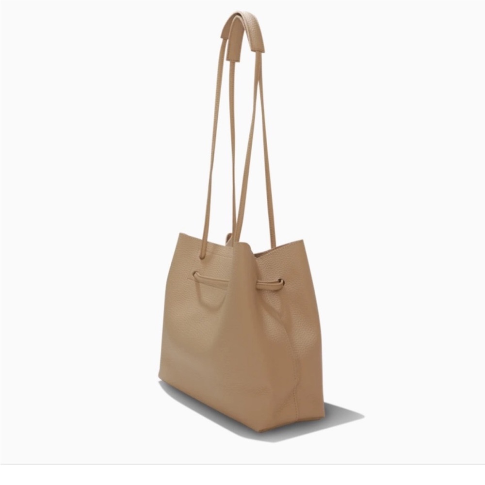 NWOT 8 Other Reasons Tan Vegan Pebble Leather Tote Bag